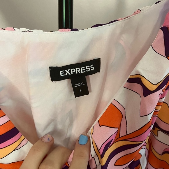 Express Colorful Abstract Dress - Picture 2 of 4